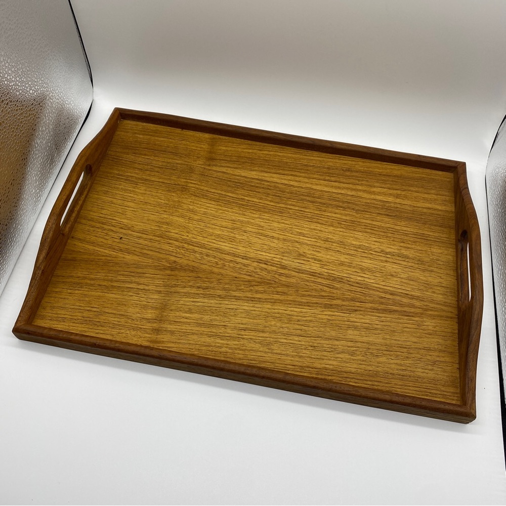WINSOME vintage Teak Wood Serving Tray